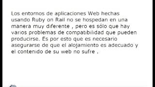Ruby on Rails hosting