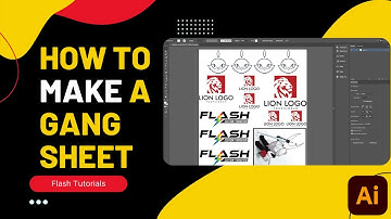 STEP BY STEP VIDEO ON HOW TO CREATE A GANG SHEET IN ADOBE ILLUSTRATOR  2022 | GANG SHEET FOR DTF