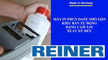 Máy in phun date nhỏ gọn kiểu bán tự động dạng cầm tay, xuất xứ Đức