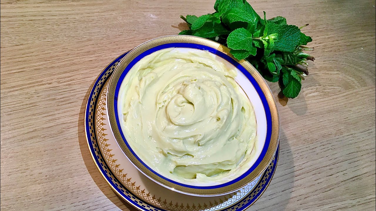 🇩🇿Crème patissière à la menthe fraîche كريمة الكاسترد بذوق النعناع