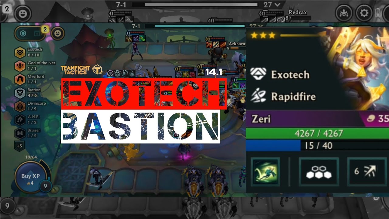 Exotech - Bastion 3 Star Zeri Game TFT [ TeamFight Tactics ] Mobile ...