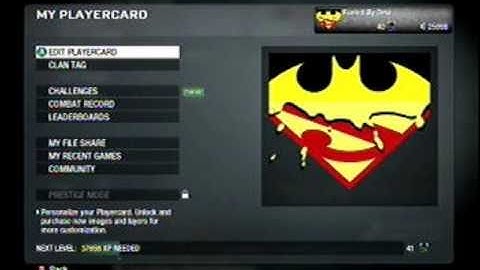 TNA Black Ops Epic Batman Superman Emblem (Tutorial) ORIGINAL!