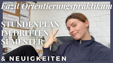 Praktikumsfazit, heiße News und mein Stundenplan im 3. Semester // Lehramt Englisch und Geschichte