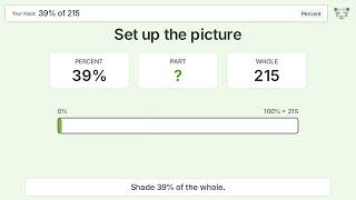 What is 39% of 215 Step-by-Step Percent Video