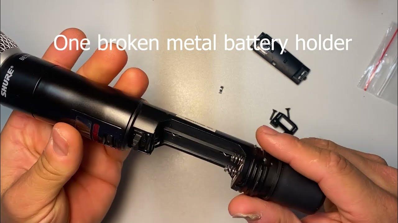 How To Fix Spring In Battery Compartment Shure QLX-D battery tray / compartment repair DIY permanent solution