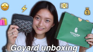 Goyard Matignon wallet {black} unboxing // Cass Kinling 