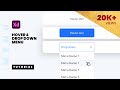 Hover Drop Down Menu in Adobe XD Animation Tutorial - Simple and Effective