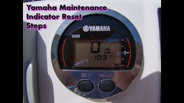 HOWTO: 🤓 🤓Reset the maintenance indicator YAMAHA gauge | #diy #fish #fishing #boat #yamaha