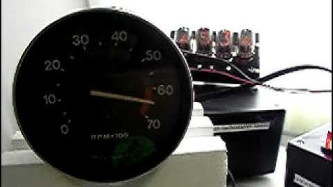 SMITHS MGB TACHOMETER TESTING WITH NIXIE TUBE DISPLAY