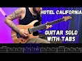 Guitar solo of the week 1 hotel california with tabs eagles 