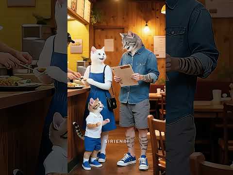 القطة أرادت فقط يوم ا عائلي ا بسيط ا ولكنه كان يعني كل شيء عائلة القطط سراويل قطط سراويل