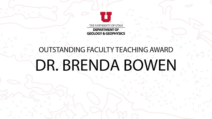 Brenda Bowen - Outstanding Teaching Award