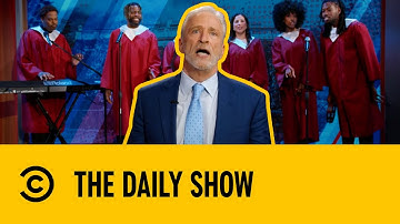 Jon Stewart Reacts To Colbert Cancellation | The Daily Show