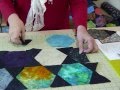 How to Finish the Edge of a Hexagon Quilt - YouTube