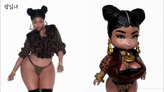 repainting a mermaid doll into nicki minaj 미미를 튜닝? 충격적 ? 인 니키미나즈 리페인팅 jina house
