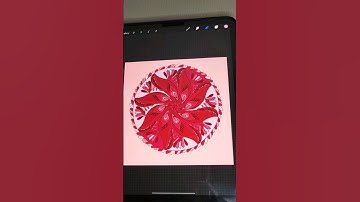 Procreate Art l  Floral Design l #shorts