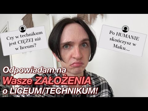 Czy w liceum ważne są PIENIĄDZE?! Odpowiadam na Wasze ZAŁOŻENIA o LICEUM/TECHNIKUM! | foundoblivion