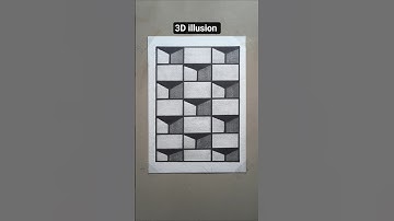 Easy drawing |3D illusion 😍 #trending #art #drawing #painting #3d #illusion #3dillusion