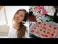 my life these days | vlog: new bag, baking strawberry brownies, chatty 🍓