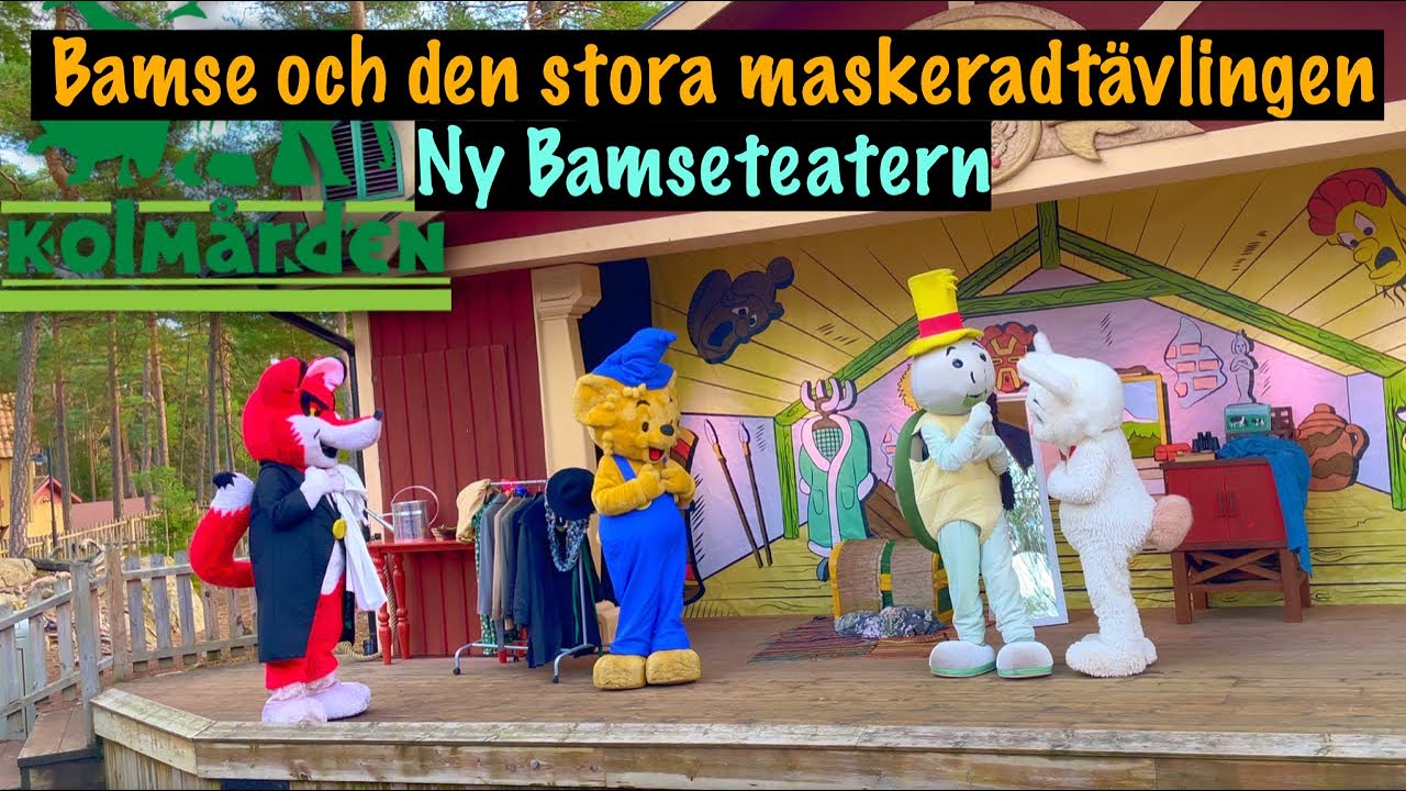 Bamse och den stora maskeradtävlingen -Hela föreställningen Bamseteatern på HALLOWEEN Kolmården 2021