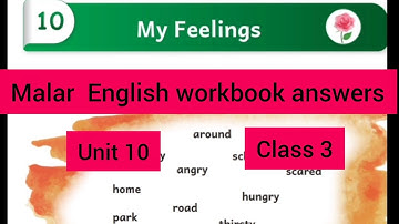 Unit 10 My feelings Malar workbook answers with explanation class 3 Term 1Ennum Ezhuthum 25-26