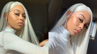 $30 SYNTHETIC WIG INSTALL ! How to make your wig look natural !?