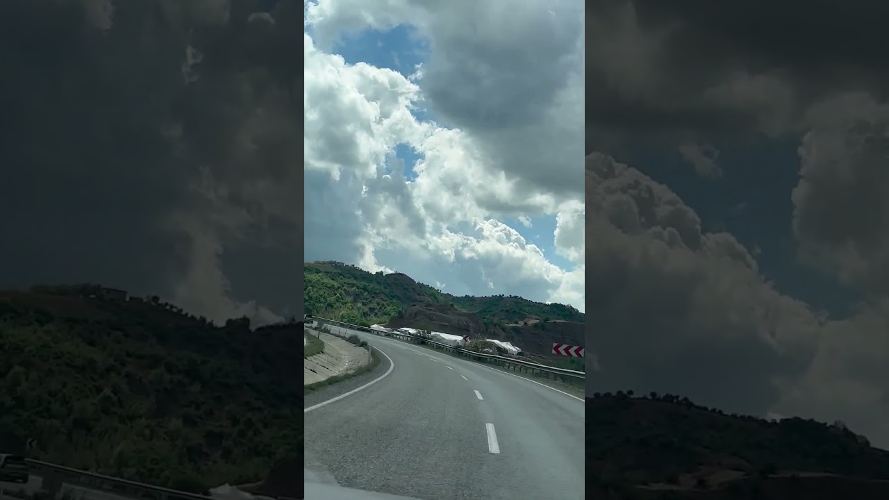 Winding Roads Through Cloudy Highlands — A Scenic Drive in Spring Nature 🌥️🌲🚗