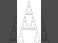 Sierpinski Fractal Zoom (60FPS) #sierpinski #fractal #zoom #foryou