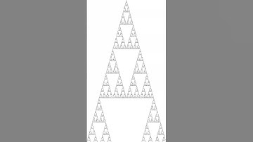 Sierpinski Fractal Zoom (60FPS) #sierpinski #fractal #zoom #foryou