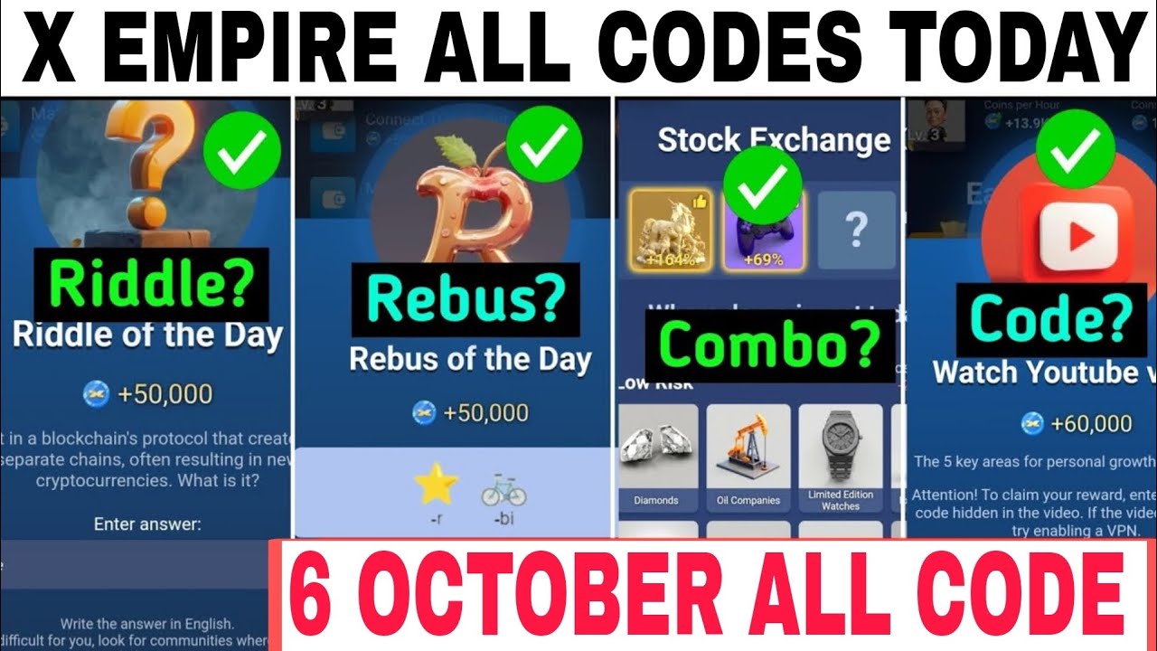 Rebus Of the day musk empire 6-7 October | X Empire Rebus of the day ...