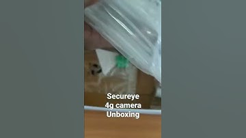 Secureye 4G camera Unboxing