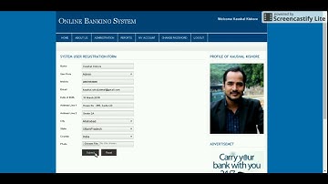 PHP And MySQL Project On Online Banking System