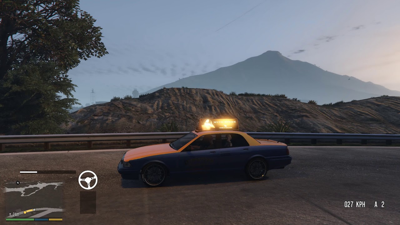 GRAND THEFT AUTO 5 STEERING WHEEL Thrustmaster T150 PRO TAXI DRIVER LOS