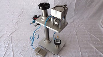 perfume crimping machine semi automatic bottle cap sealing crimper Parfüm-Flaschen Verschliemaschine