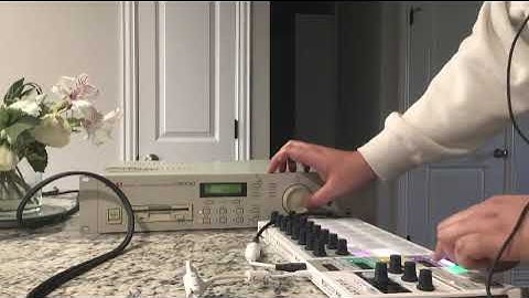 akai s2000 with Roland tr909 samples test drive