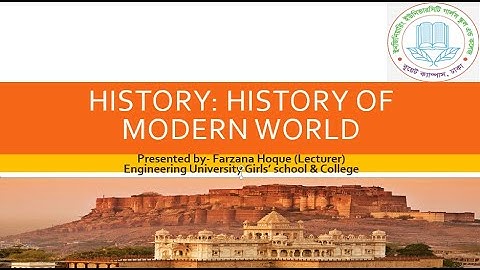 EUGSC, Class-12 , History (Paper-2) , Lecture-41, Chapter-6, (Part-1)Farzana Hoque