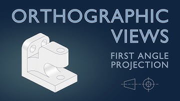 EXAMPLE 9 | ORTHOGRAPHIC VIEWS | FIRST ANGLE PROJECTION