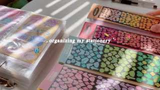 organizing my stationery collection 🧁