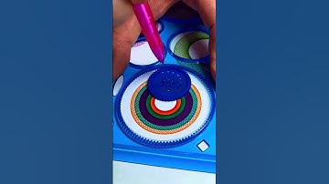 The shape and sound of this spirograph are simply mesmerizing!#spirographshr #asmr l #relax