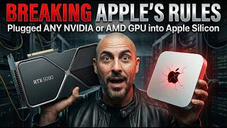 BREAKING APPLE’S RULES, Plugged ANY NVIDIA or AMD GPU into Apple Silicon BREAKING APPLE’S RULES, Plugged ANY NVIDIA or AMD GPU into Apple Silicon