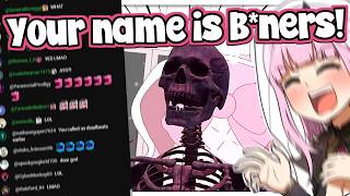 Chat goes wild when this new skeleton girl idol reveal her new fanbase name!