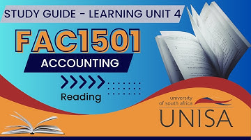 FAC1501 study guide reading - Learning unit 4