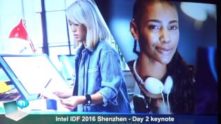 Intel IDF 2016 Shenzhen  - Day 2 keynote - Apollo Lake