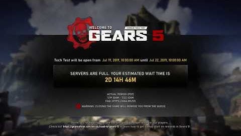 Gears 5 Tech Test in a Nutshell - not serious a video
