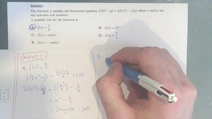 MM057 Maths Methods Fortify Study Guide - "Solving functional equations"