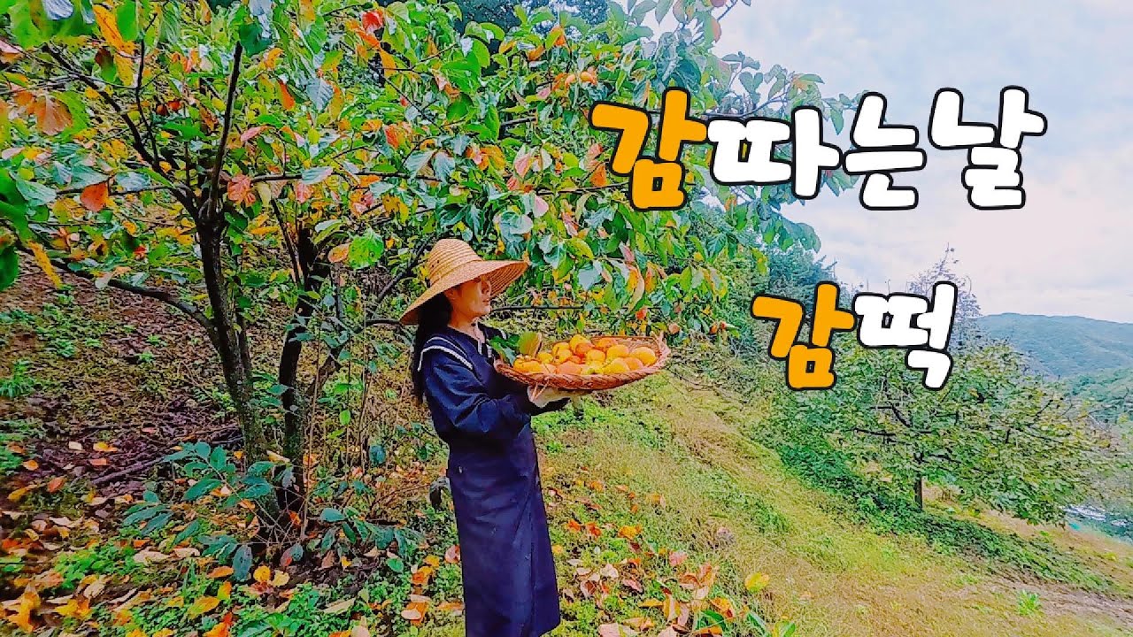 В глубокой горной деревне собираем хурму и делаем из нее пирожки.