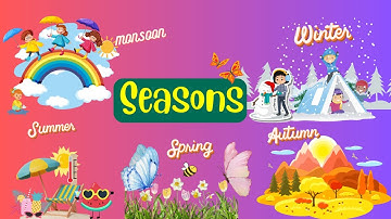 Seasons | Summer, Winter, Spring, Autumn, and Monsoon Adventures | Animation video for kids