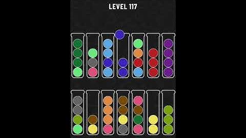 Ball Sort Puzzle(ボールソートパズル)攻略動画「レベル117」の答え