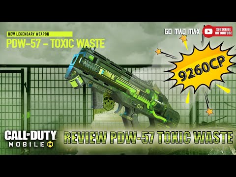 Review Pdw 57 Toxic Waste Call Of Duty Mobile Youtube