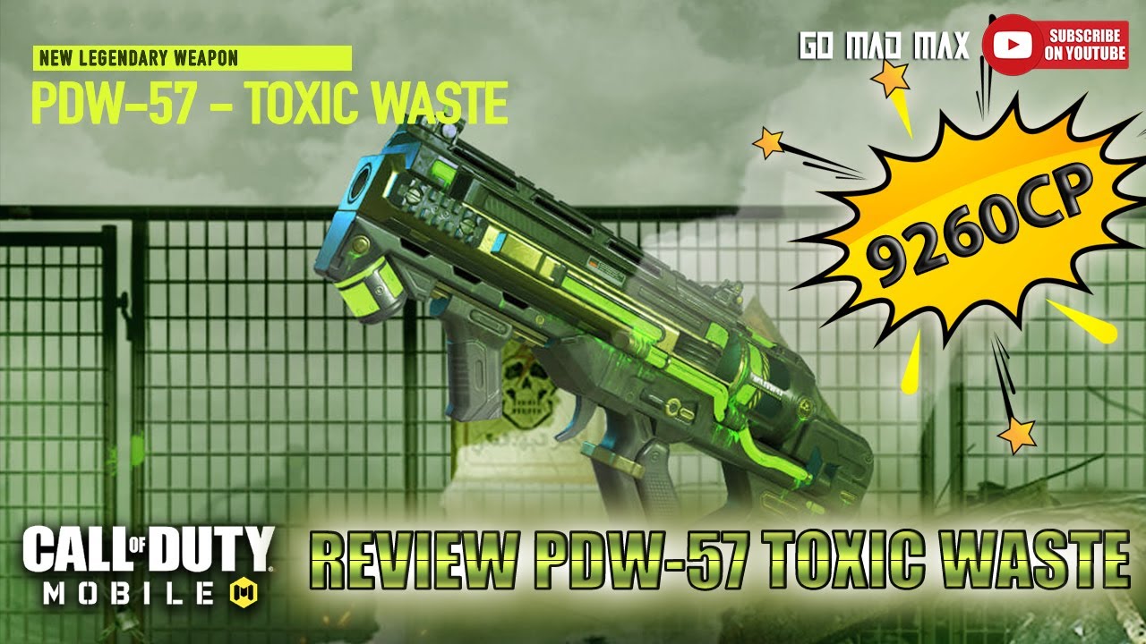 Review Pdw 57 Toxic Waste Call Of Duty Mobile Youtube